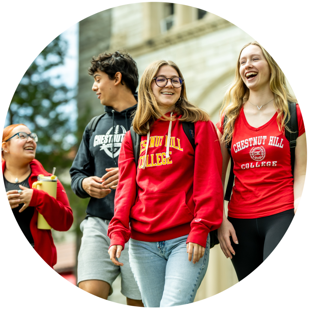 students wearing CHC sweatshirts