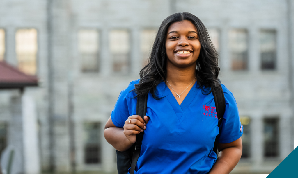 nursing student smiling